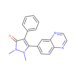 Cn1c(-c2ccc3nccnc3c2)c(-c2ccccc2)c(=O)n1C ZINC000045352076