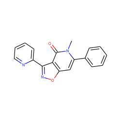 Cn1c(-c2ccccc2)cc2onc(-c3ccccn3)c2c1=O ZINC000045356145