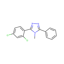 Cn1c(-c2ccccc2)nnc1-c1ccc(Cl)cc1Cl ZINC000029043433