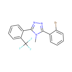 Cn1c(-c2ccccc2Br)nnc1-c1ccccc1C(F)(F)F ZINC000029042508