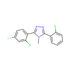 Cn1c(-c2ccccc2Cl)nnc1-c1ccc(F)cc1Cl ZINC000029043657