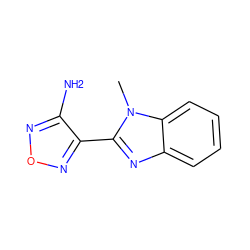 Cn1c(-c2nonc2N)nc2ccccc21 ZINC000000204903