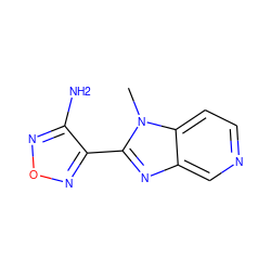 Cn1c(-c2nonc2N)nc2cnccc21 ZINC000028461237