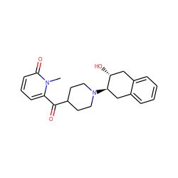 Cn1c(C(=O)C2CCN([C@@H]3Cc4ccccc4C[C@H]3O)CC2)cccc1=O ZINC000096273570