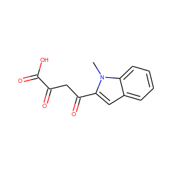 Cn1c(C(=O)CC(=O)C(=O)O)cc2ccccc21 ZINC000101021231