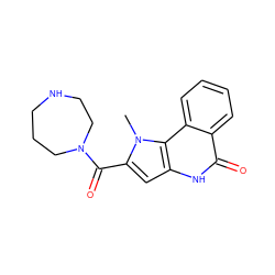 Cn1c(C(=O)N2CCCNCC2)cc2[nH]c(=O)c3ccccc3c21 ZINC000169352939