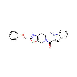 Cn1c(C(=O)N2CCc3nc(COc4ccccc4)oc3C2)cc2ccccc21 ZINC000113230242