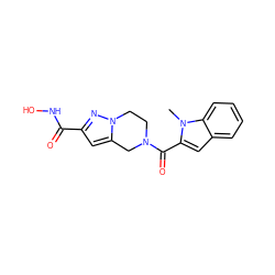 Cn1c(C(=O)N2CCn3nc(C(=O)NO)cc3C2)cc2ccccc21 ZINC000200065000