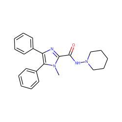 Cn1c(C(=O)NN2CCCCC2)nc(-c2ccccc2)c1-c1ccccc1 ZINC000028135079