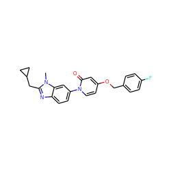 Cn1c(CC2CC2)nc2ccc(-n3ccc(OCc4ccc(F)cc4)cc3=O)cc21 ZINC000223480012