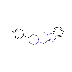 Cn1c(CN2CCC(c3ccc(F)cc3)CC2)nc2ccccc21 ZINC000071318646