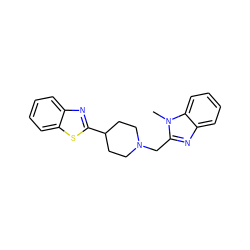 Cn1c(CN2CCC(c3nc4ccccc4s3)CC2)nc2ccccc21 ZINC000045388805