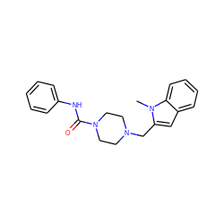 Cn1c(CN2CCN(C(=O)Nc3ccccc3)CC2)cc2ccccc21 ZINC000200260416