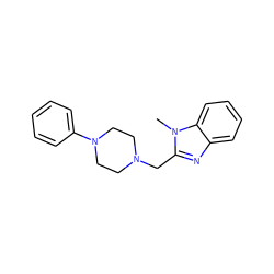 Cn1c(CN2CCN(c3ccccc3)CC2)nc2ccccc21 ZINC000033312492