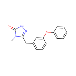 Cn1c(Cc2cccc(Oc3ccccc3)c2)n[nH]c1=O ZINC000040395802