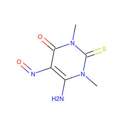 Cn1c(N)c(N=O)c(=O)n(C)c1=S ZINC000004958258