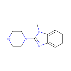 Cn1c(N2CCNCC2)nc2ccccc21 ZINC000000005586