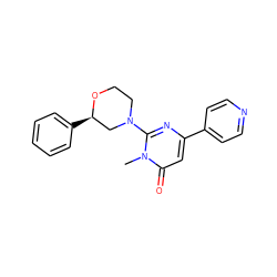 Cn1c(N2CCO[C@H](c3ccccc3)C2)nc(-c2ccncc2)cc1=O ZINC000103241144