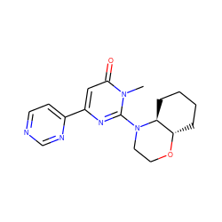 Cn1c(N2CCO[C@H]3CCCC[C@@H]32)nc(-c2ccncn2)cc1=O ZINC000114416587