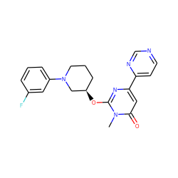 Cn1c(O[C@@H]2CCCN(c3cccc(F)c3)C2)nc(-c2ccncn2)cc1=O ZINC000198757595