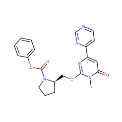 Cn1c(OC[C@H]2CCCN2C(=O)Oc2ccccc2)nc(-c2ccncn2)cc1=O ZINC000149419037