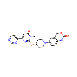 Cn1c(OC2CCN(c3ccc4c(c3)COC(=O)N4)CC2)nc(-c2ccncn2)cc1=O ZINC000146618725