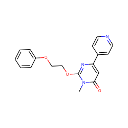 Cn1c(OCCOc2ccccc2)nc(-c2ccncc2)cc1=O ZINC000146504619