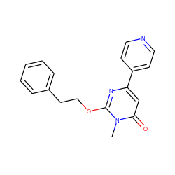 Cn1c(OCCc2ccccc2)nc(-c2ccncc2)cc1=O ZINC000103245690