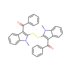 Cn1c(SSc2c(C(=O)c3ccccc3)c3ccccc3n2C)c(C(=O)c2ccccc2)c2ccccc21 ZINC000027725880