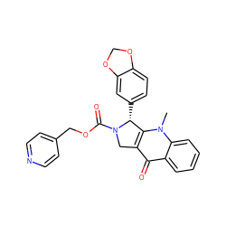 Cn1c2c(c(=O)c3ccccc31)CN(C(=O)OCc1ccncc1)[C@@H]2c1ccc2c(c1)OCO2 ZINC000013559285