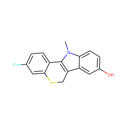 Cn1c2c(c3cc(O)ccc31)CSc1cc(F)ccc1-2 ZINC000034603865