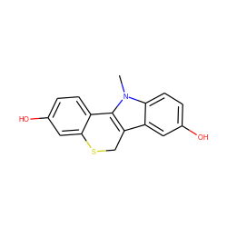 Cn1c2c(c3cc(O)ccc31)CSc1cc(O)ccc1-2 ZINC000034801466