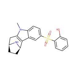 Cn1c2c(c3cc(S(=O)(=O)c4ccccc4O)ccc31)[C@H]1CC[C@@H](C2)N1 ZINC000096175239