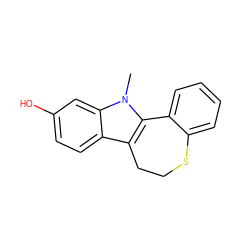 Cn1c2c(c3ccc(O)cc31)CCSc1ccccc1-2 ZINC000034801462