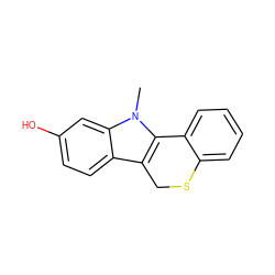 Cn1c2c(c3ccc(O)cc31)CSc1ccccc1-2 ZINC000034801474