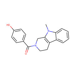 Cn1c2c(c3ccccc31)CCN(C(=O)c1ccc(O)cc1)C2 ZINC000014946229