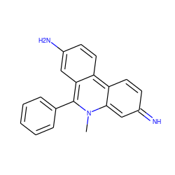 Cn1c2cc(=N)ccc-2c2ccc(N)cc2c1-c1ccccc1 ZINC000169684392