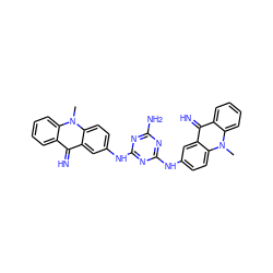 Cn1c2ccccc2c(=N)c2cc(Nc3nc(N)nc(Nc4ccc5c(c4)c(=N)c4ccccc4n5C)n3)ccc21 ZINC000377853408