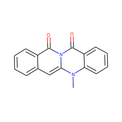 Cn1c2ccccc2c(=O)n2c(=O)c3ccccc3cc12 ZINC000000195941