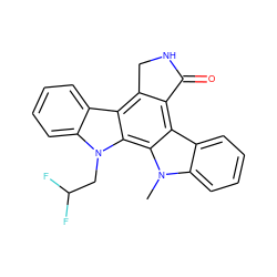 Cn1c2ccccc2c2c3c(c4c5ccccc5n(CC(F)F)c4c21)CNC3=O ZINC000005932661