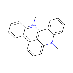 Cn1c2ccccc2c2c3c(cccc31)c1ccccc1[n+]2C ZINC000013472209