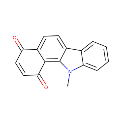 Cn1c2ccccc2c2ccc3c(c21)C(=O)C=CC3=O ZINC000001603902