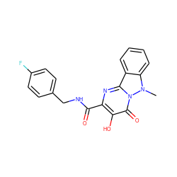 Cn1c2ccccc2c2nc(C(=O)NCc3ccc(F)cc3)c(O)c(=O)n21 ZINC000064528184