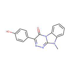 Cn1c2ccccc2n2c(=O)c(-c3ccc(O)cc3)nnc12 ZINC000001647479