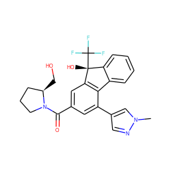 Cn1cc(-c2cc(C(=O)N3CCC[C@H]3CO)cc3c2-c2ccccc2[C@@]3(O)C(F)(F)F)cn1 ZINC000144832898