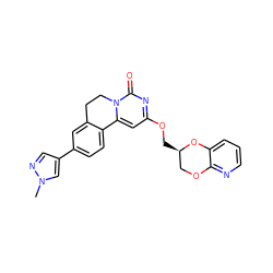 Cn1cc(-c2ccc3c(c2)CCn2c-3cc(OC[C@@H]3COc4ncccc4O3)nc2=O)cn1 ZINC000220173486