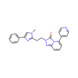 Cn1cc(-c2ccccc2)nc1CCn1nc2cccc(-c3ccncc3)n2c1=O ZINC000147757998