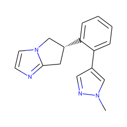 Cn1cc(-c2ccccc2[C@@H]2Cc3nccn3C2)cn1 ZINC000040379757