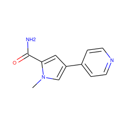 Cn1cc(-c2ccncc2)cc1C(N)=O ZINC000218837310