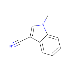 Cn1cc(C#N)c2ccccc21 ZINC000003165608